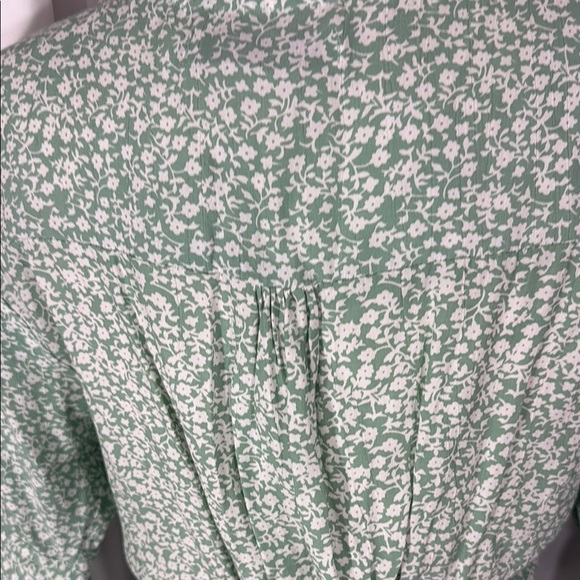 Faithfull The Brand Mariann Green Floral Button Mini Dress Size 6 (M) - Picture 8 of 10